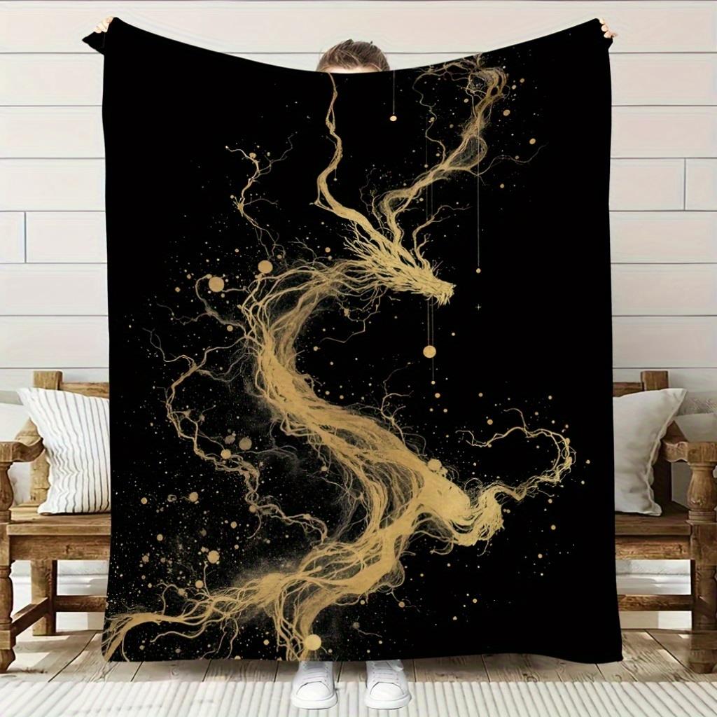 Home Textiles Definition - Eén comfortabele flanellen deken met gouden