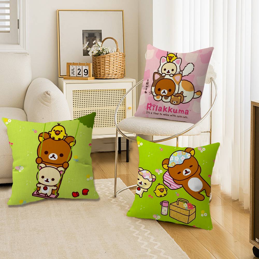Home Textile - Kwaii Cute P-RilakkumaS Beer Gepersonaliseerde Kussenhoes