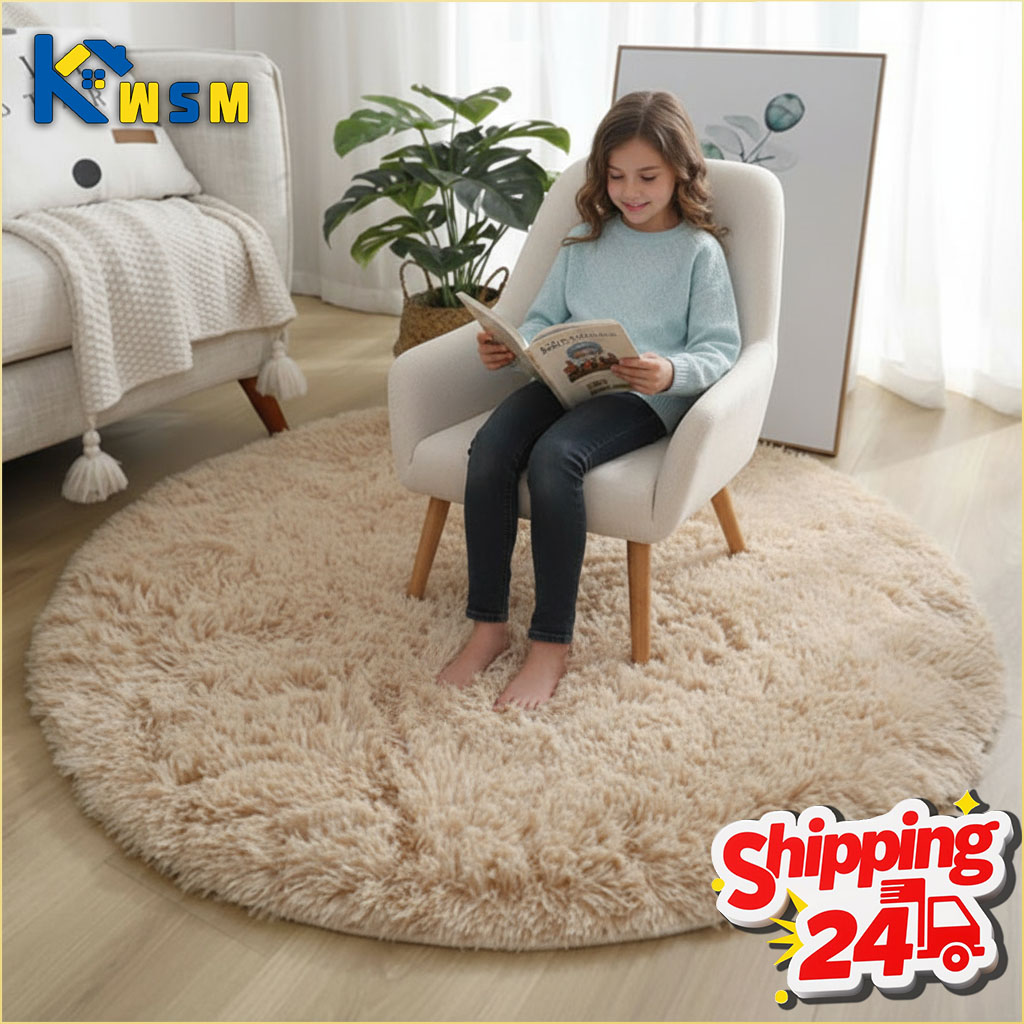 Home Textiles Rug - Superzacht pluizig rond tapijt pluche tapijt