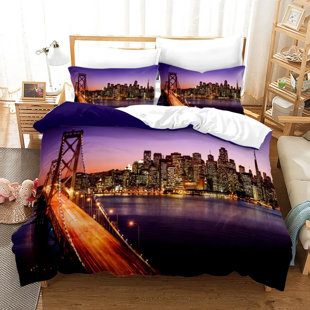 Home Textiles New York - New York City Night View beddengoedset