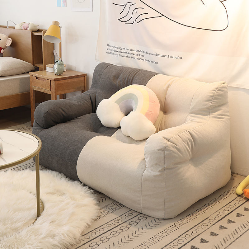 Floor Cushion Pouf - 2-persoons zitzakbanken Ontspannende zachte luie bank
