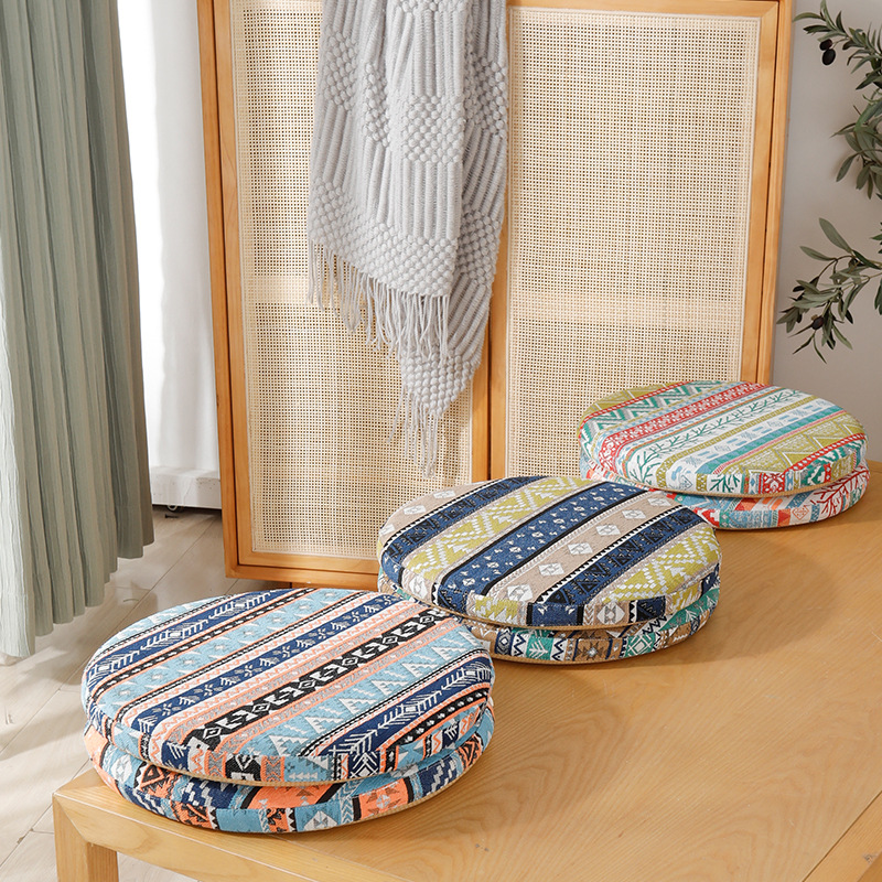 Floor Cushion Pouf - 4,5 cm dik rond vloerkussen van