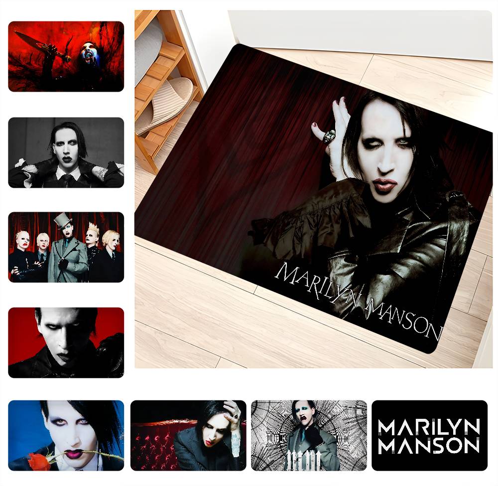 Home Textiles Industry - Marilyn Manson Industrial Rock Band Deurmat