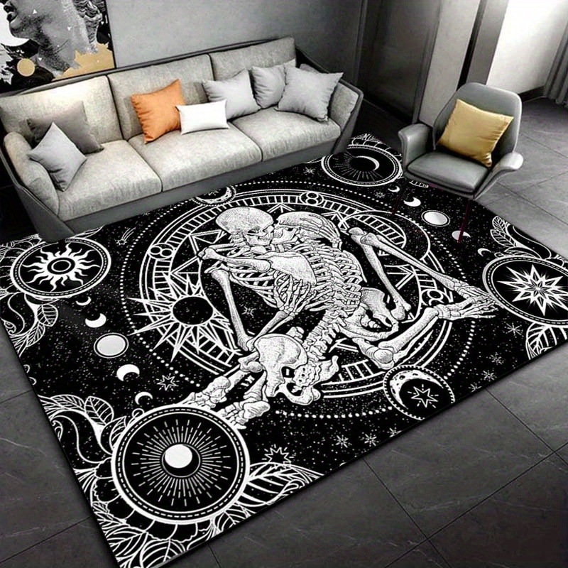 Home Textiles Rug - Elegant skeletdanskleed - woondecoratie in gotische