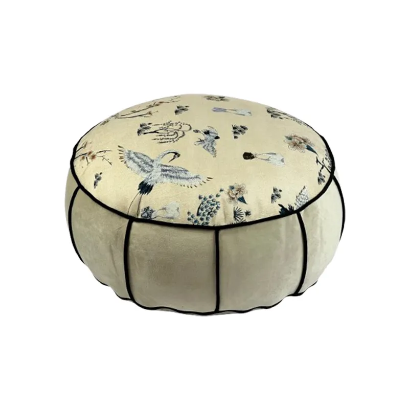 Floor Cushion Pouf - Ronde Chinese stijl vloerpoef, luie bankkussen