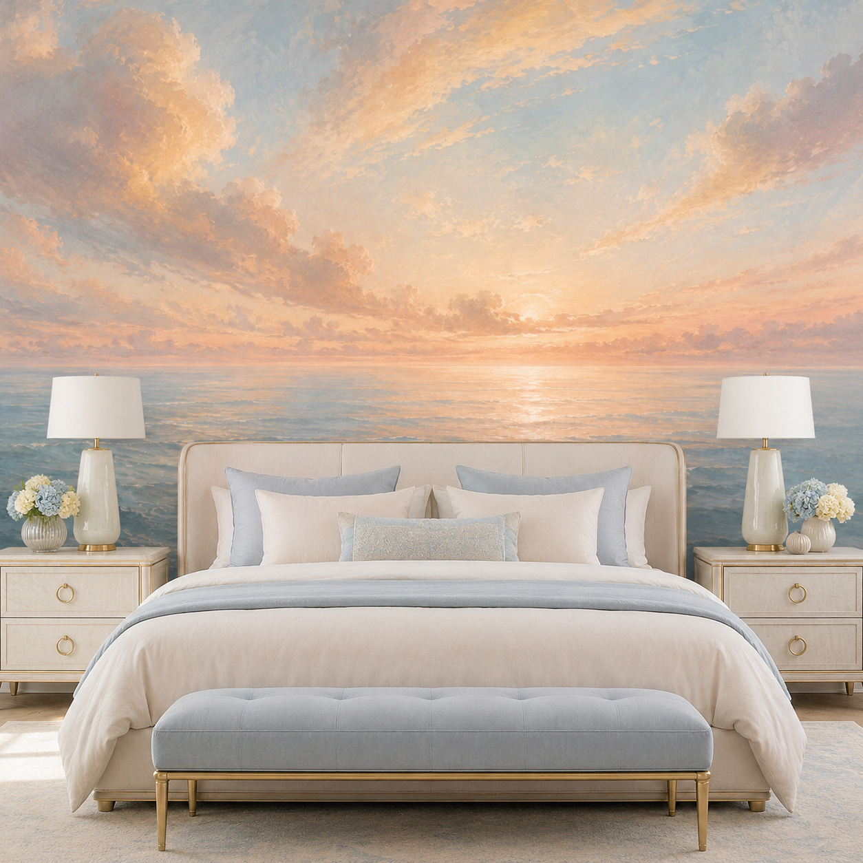 Pastelkleurige Oceaan Zonsopga - Sunrise Home Textiles & Apparel recensie en prijs
