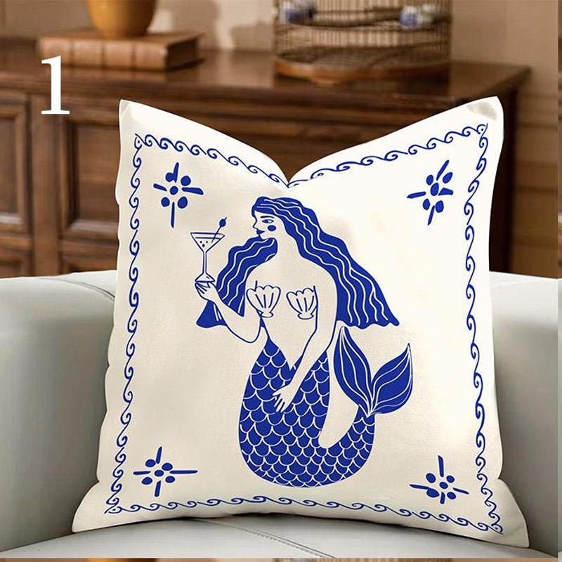 1pc kussensloop in kuststijl,  - Pillow Cover 20X20 recensie en prijs