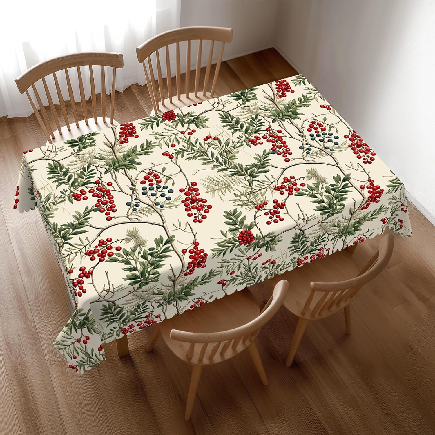 Aquarel Holly Berry kersttafel - Home Textiles Premium recensie en prijs