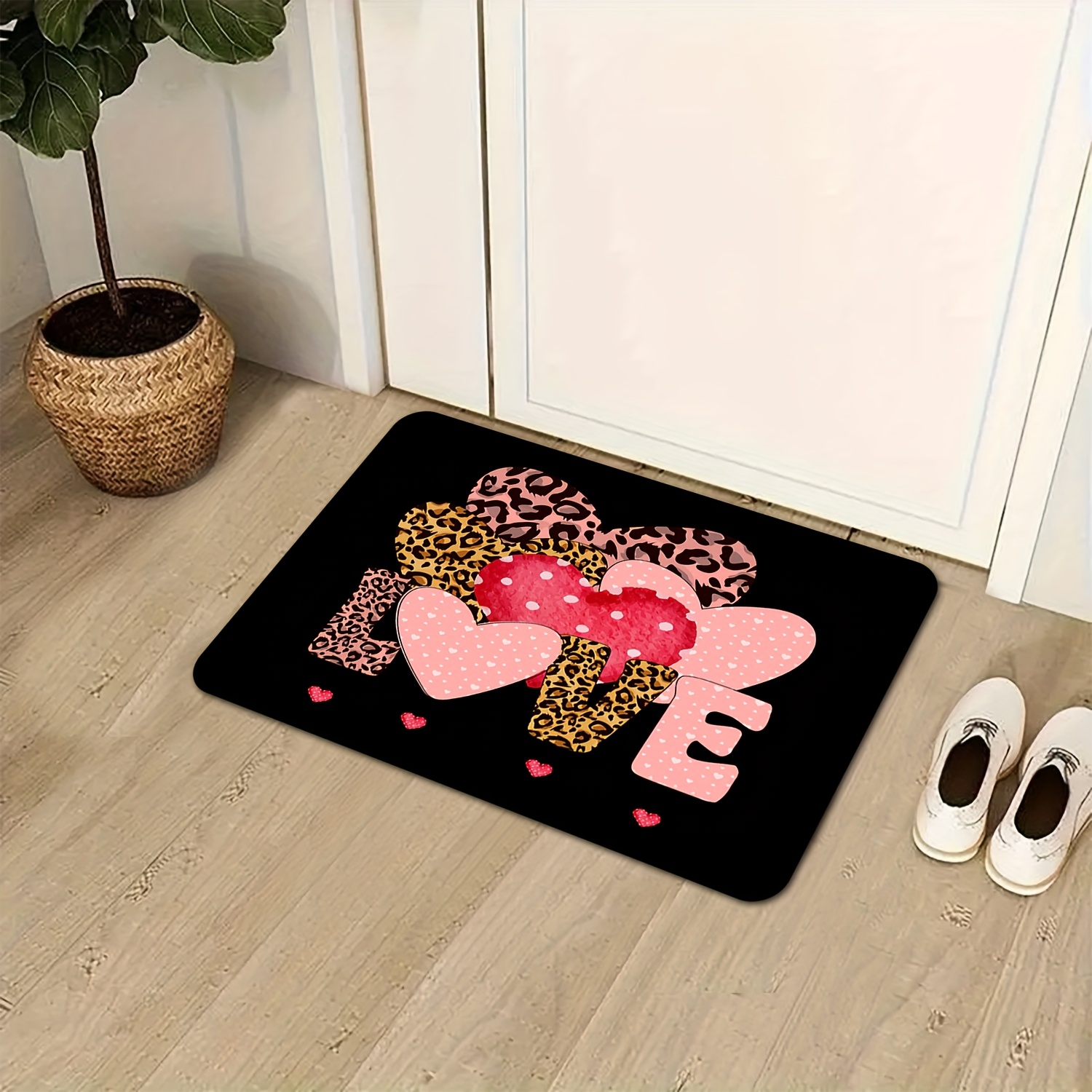 Deurmat met luipaardhart en li - Home Textiles Premium recensie en prijs
