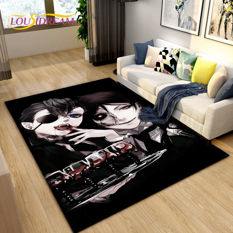 Zwarte Butler Anime Cartoon Ar - Home Textiles Rug recensie en prijs