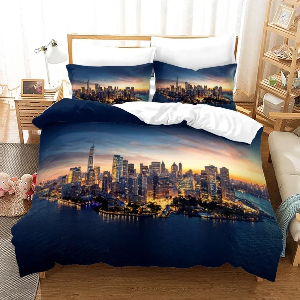 3D Print New York City Night V - Home Textiles New York recensie en prijs