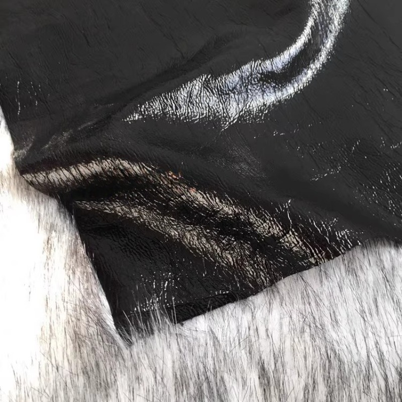 Puur zwarte textuur PU-leer Gl - Home Textiles Wholesale recensie en prijs
