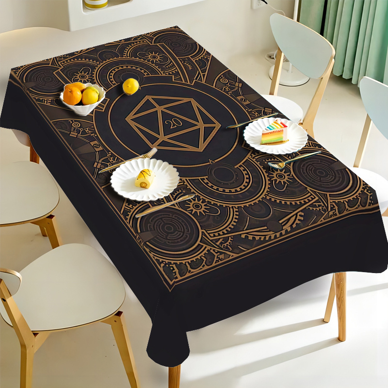 Steampunk zwart gouden tandwie - Home Textile recensie en prijs