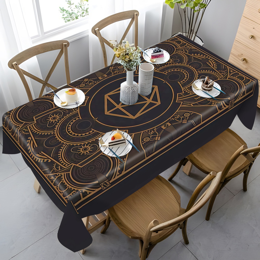 Steampunk zwart gouden tandwie - Home Textile recensie en prijs