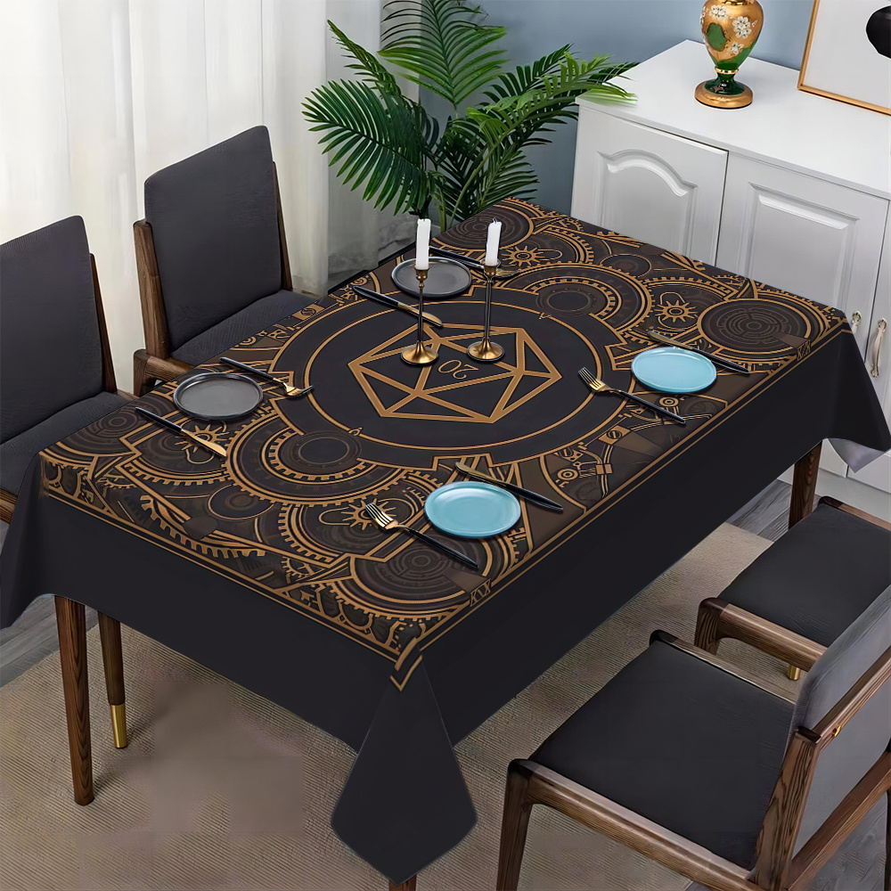 Steampunk zwart gouden tandwie - Home Textile recensie en prijs