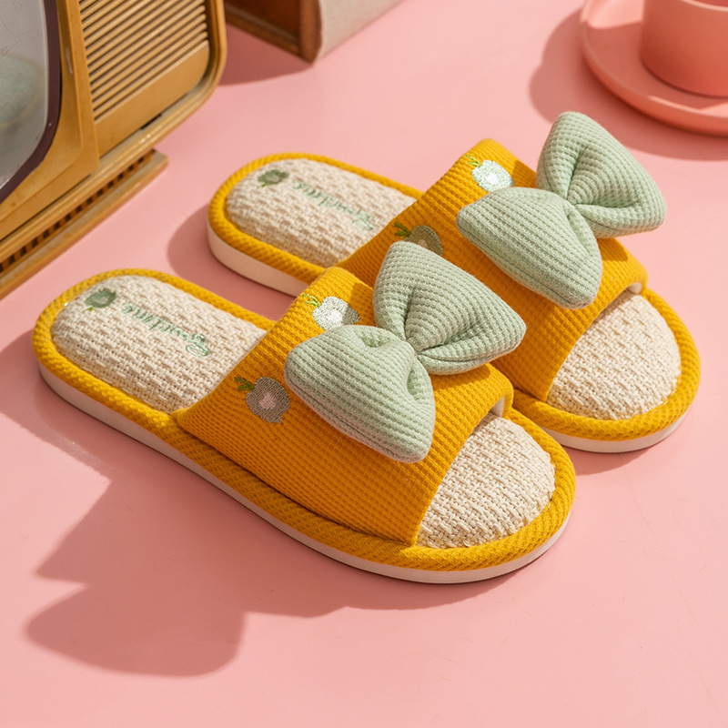 Comfortabele linnen pantoffels - Home Textile recensie en prijs