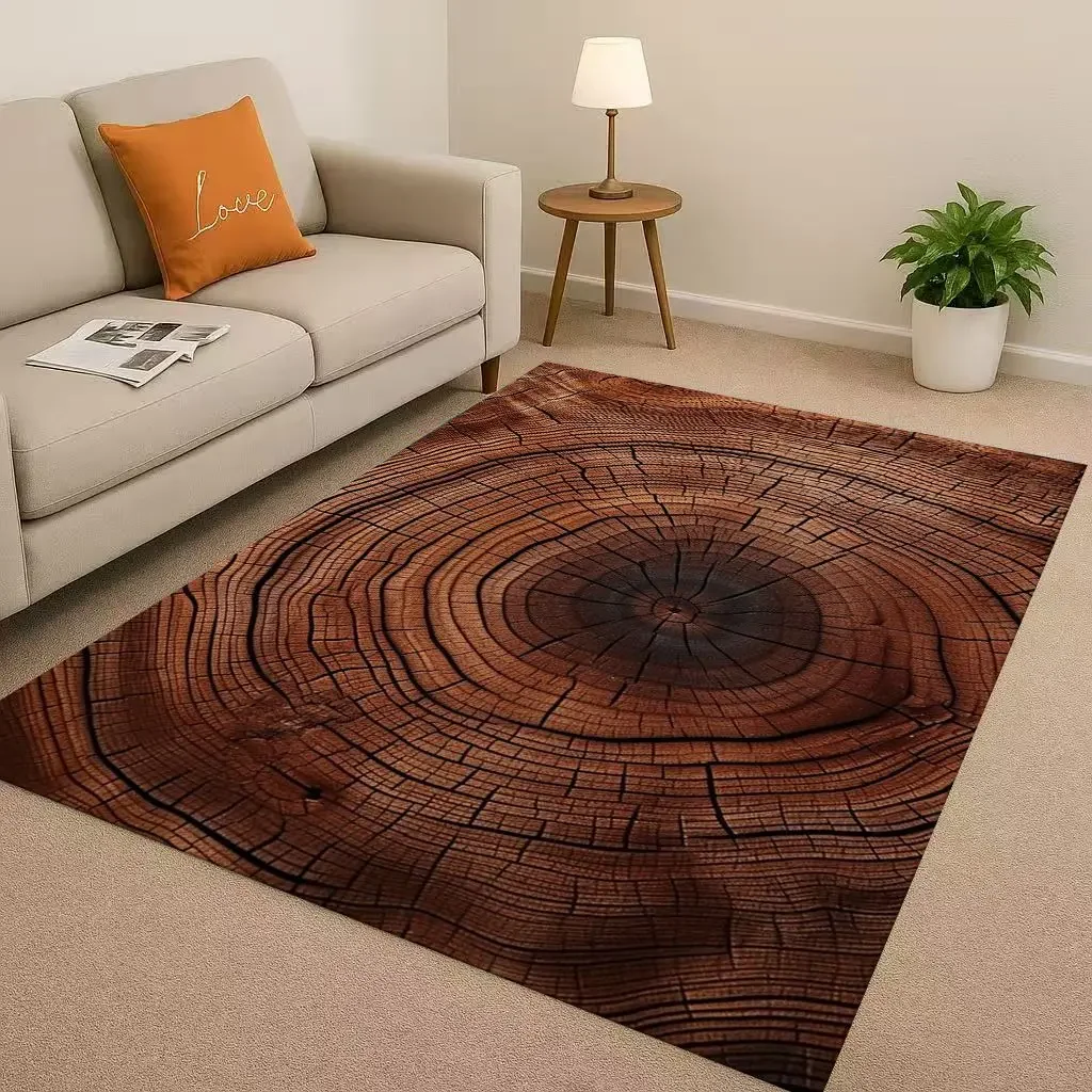Klassieke houtnerf boomgroeiri - Home Textiles Rug recensie en prijs