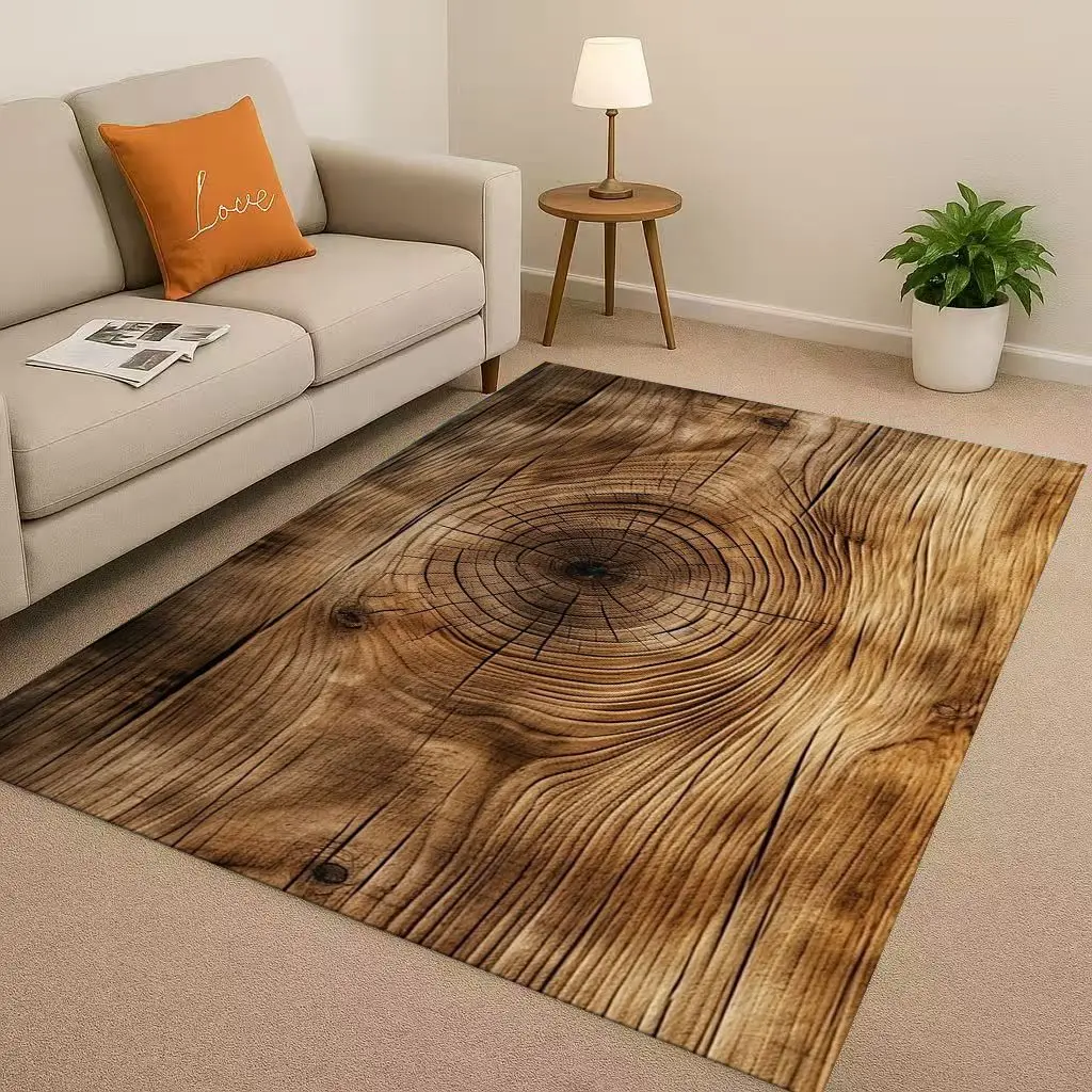 Klassieke houtnerf boomgroeiri - Home Textiles Rug recensie en prijs