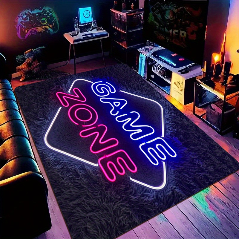 Faux Neon Game Zone Area Rug A - Home Textiles Rug recensie en prijs