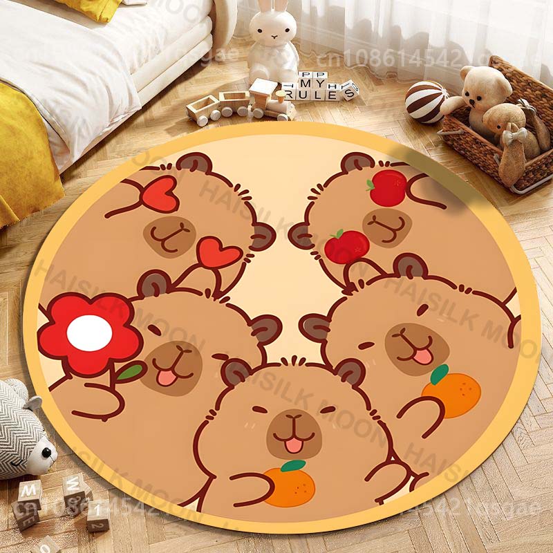 Leuke Capibara Cartoon Afdrukk - Home Textiles Rug recensie en prijs