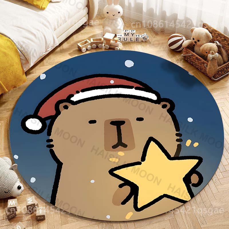 Leuke Capibara Cartoon Afdrukk - Home Textiles Rug recensie en prijs