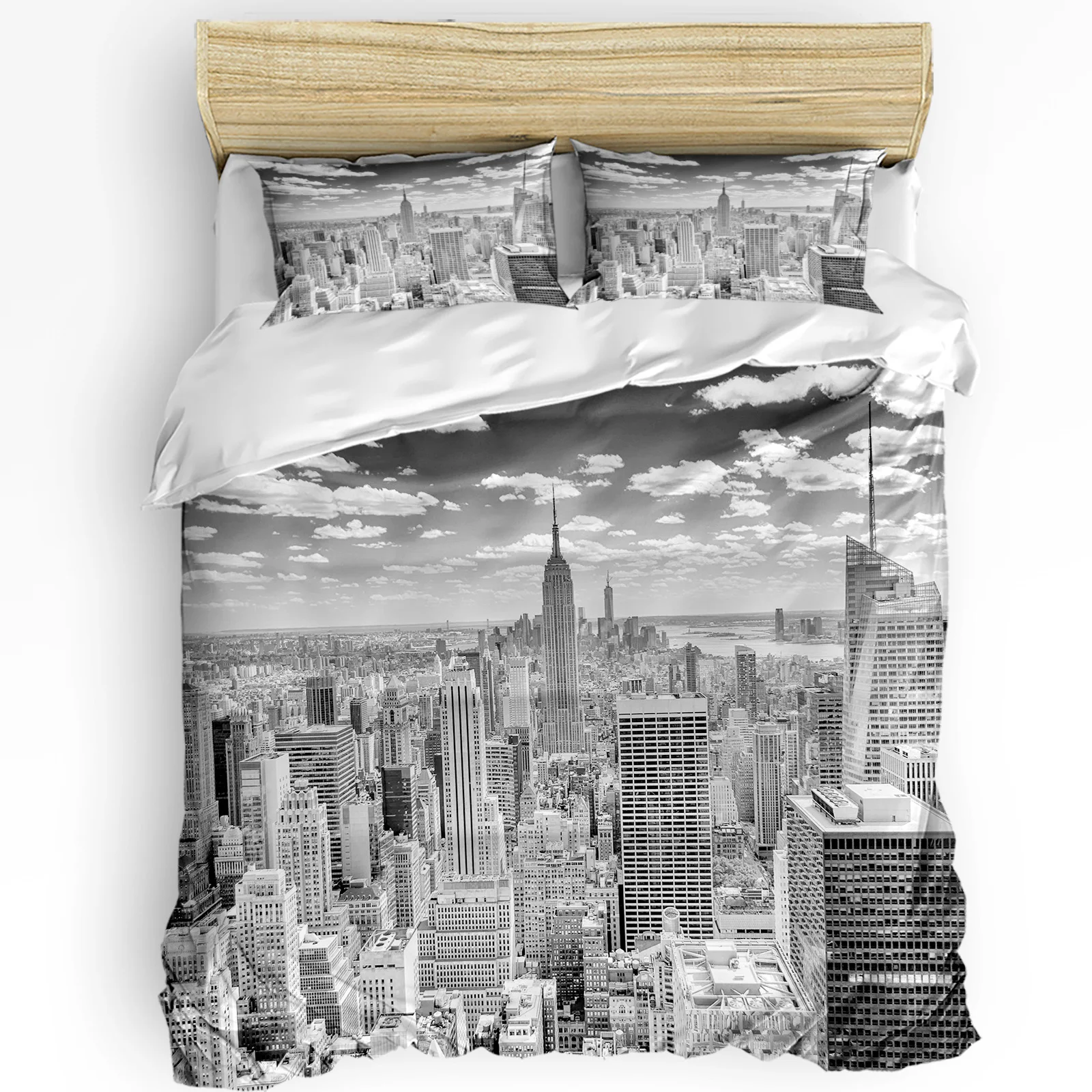 3-delige beddengoedset grijs N - Home Textiles New York recensie en prijs