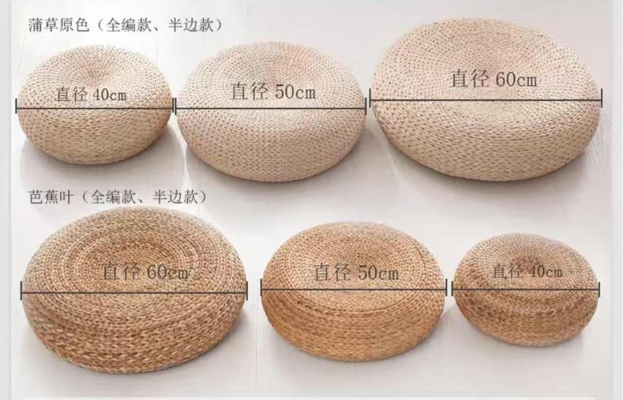 Handgemaakte strooien platte v - Floor Cushion Pouf recensie en prijs