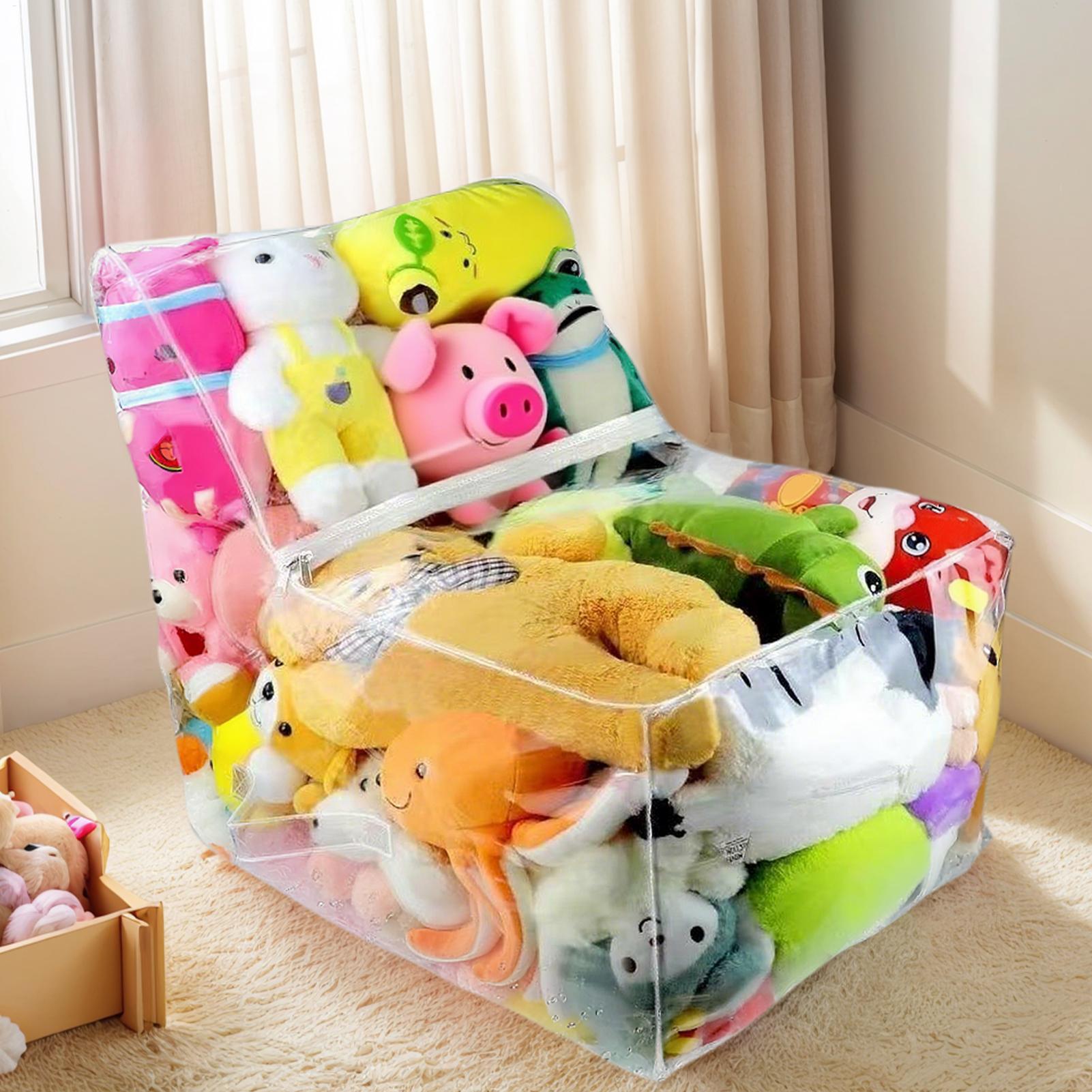 Doorzichtige knuffelzakstoelho - Floor Cushion Pouf recensie en prijs