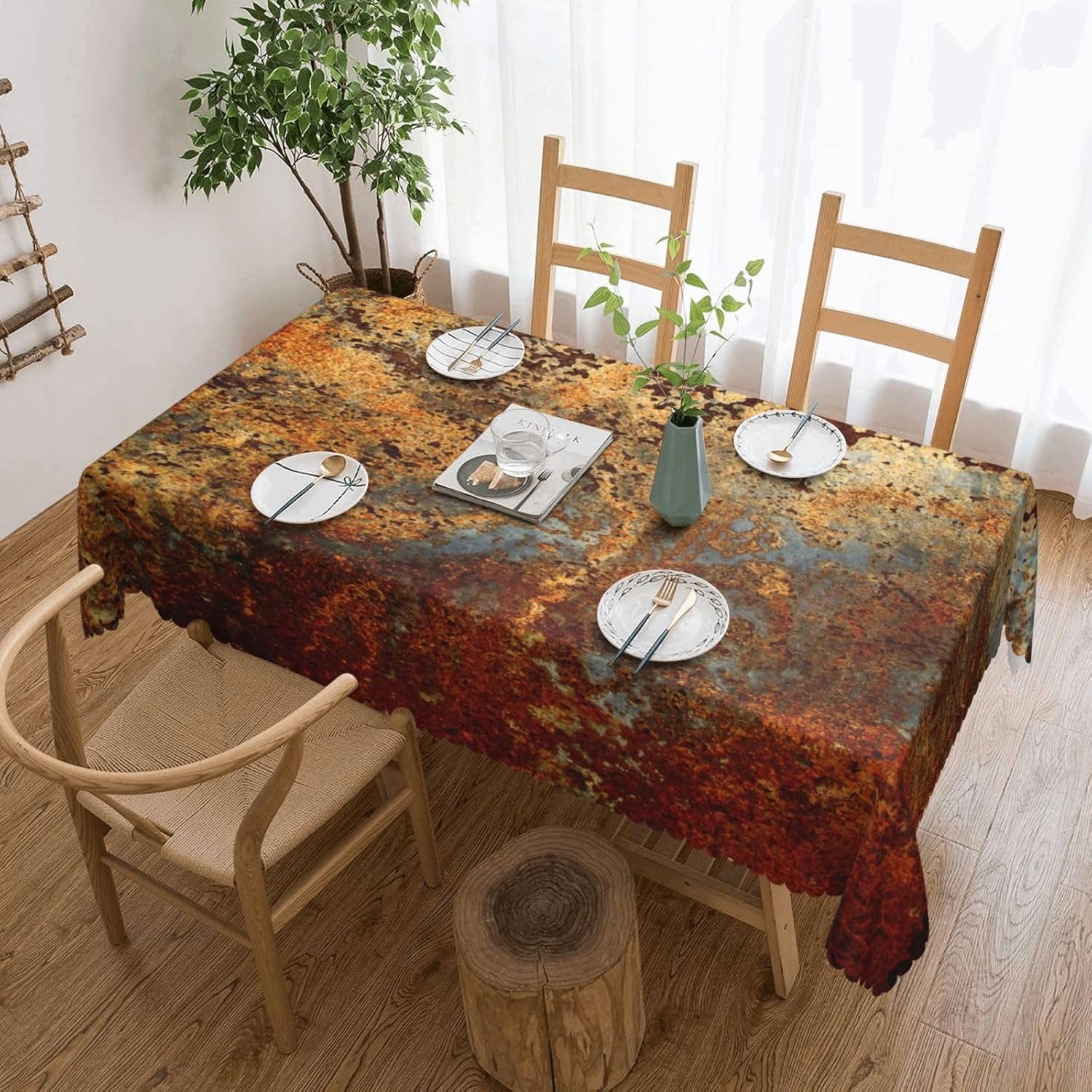Industriële bruine roestkleuri - Home Textiles Industry recensie en prijs