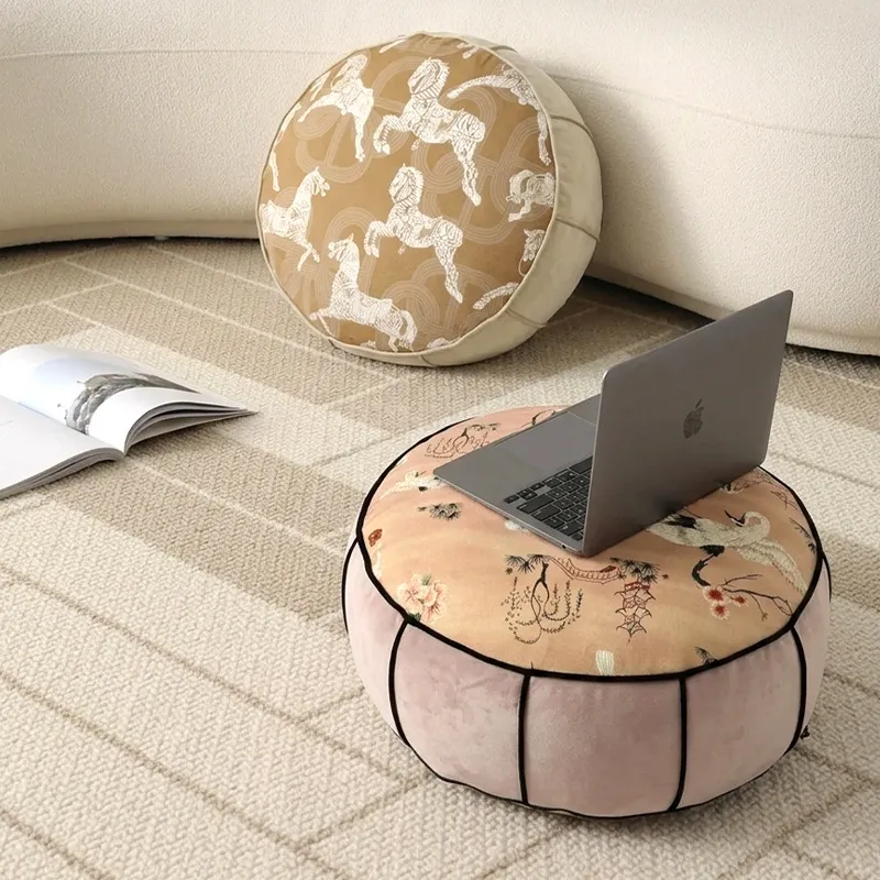 Ronde Chinese stijl vloerpoef, - Floor Cushion Pouf recensie en prijs