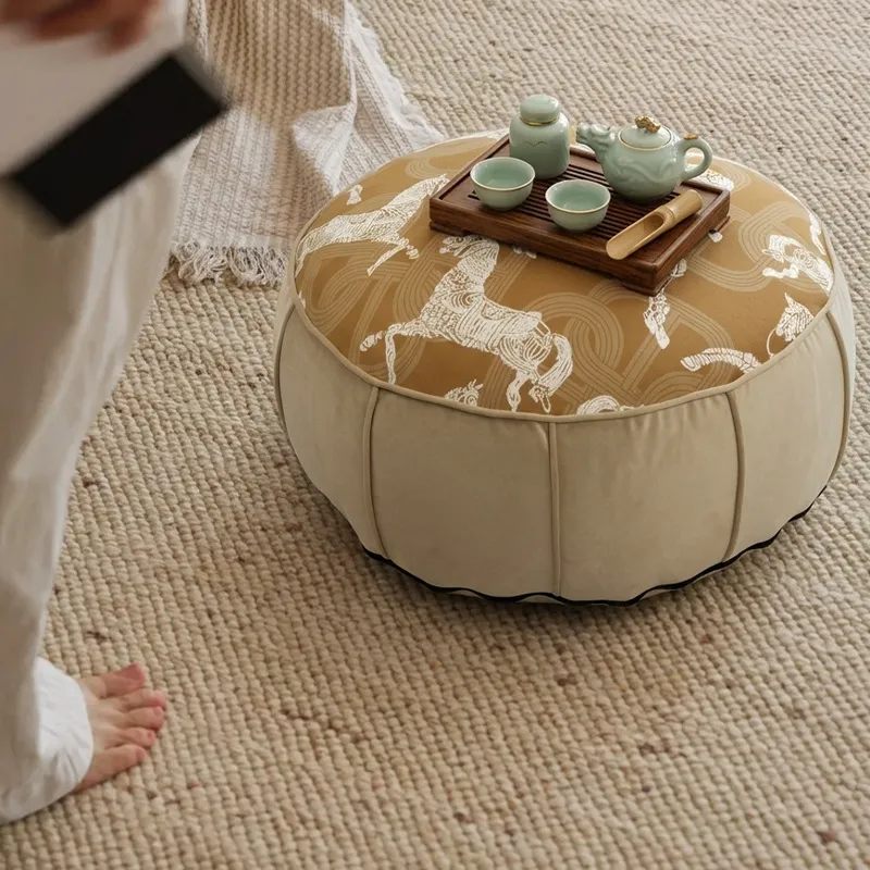 Ronde Chinese stijl vloerpoef, - Floor Cushion Pouf recensie en prijs